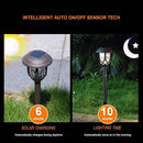 10 Pack Solar Lights Outdoor Decorative Garden Yard Lights for Pathway Walkway Sidewalk Driveway. (Brown, Warm White) by GreenHaven Gardens
