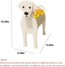 White Labrador Dog Planter Plant Pots,Cute Garden Dog Flower Planter,Dog Planters Birthday Gifts for Women,Office,Indoor/Outdoor Decor9.45 * 6.38 * 13.39in by GreenHaven Gardens