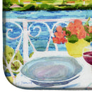 Afternoon of Grape Delights Wine Dish Drying Mat – Absorbent, Artistic Kitchen Essentials 6139DDM