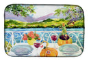 Afternoon of Grape Delights Wine Dish Drying Mat – Absorbent, Artistic Kitchen Essentials 6139DDM