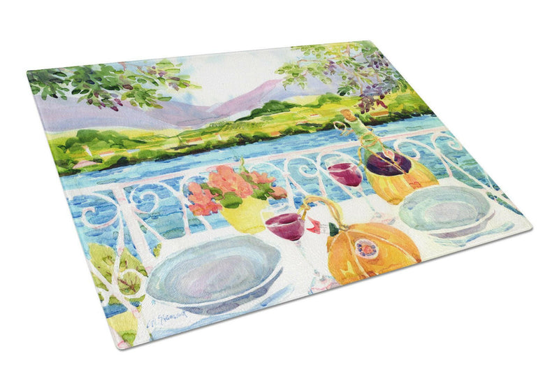 Afternoon of Grape Delights Wine Glass Cutting Board Large 6139LCB