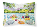 Afternoon of Grape Delights Wine Fabric Standard Pillowcase – Artistic Decorative Front, White Back 6139PILLOWCASE