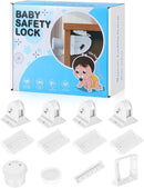 4 Pack Magnetic Cabinet Locks for Child Safety, Drawer Locks Baby Proofing, Magnetic Door Safety Locks for Cabinets and Drawers, Easy Installation No Tools Required (4 Pack and 1 Keys) by TinyTreasures Baby Boutique