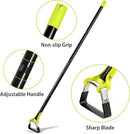 Garden Hoe - Adjustable Scuffle Hoe for Weeding Gardening Loosening Soil- Heavy Duty Hula Hoes with Long Handle - Stirrup Hoes, Garden Tools for Women Men (30-61in) by GreenHaven Gardens