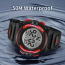 Kids Watch,Boys Watch for 3-15 Year Old Boys,Digital Sport Outdoor Multifunctional Chronograph LED 50 M Waterproof Alarm Calendar Analog Watch for Children with Silicone Band,Kids Gift by TinyTreasures Baby Boutique