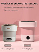 Portable Washing Machine, Mini Washer,16L Upgraded Large Capacity Foldable Washer.Deep Cleaning of Underwear, Baby Clothes and Other Small Clothes.Suitable for Apartments, Dormitories, Hotels.(Pink) by CozyNest Decor