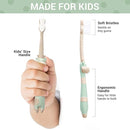 ROARex Vegan Eco Friendly All Natural Kids Toothbrush Made from Plants – Sweet Baby Giraffe | 100% Biodegradable and Compostable | 1% for The Planet Product by CozyNest Decor