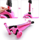 3 Wheel Scooter for Kids Ages 6-12,Kids Scooter with Light Up Wheels, Sturdy Deck Design, and 4 Height Adjustable Suitable for Kid Ages 3-12 by TinyTreasures Baby Boutique