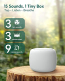 Babelio White Noise Sound Machine for Adults Kids Baby, Mini, 15 Non-looping Sounds, Timer, Memory Function, Easy to Pocket and Travel White 2 Pack by TinyTreasures Baby Boutique