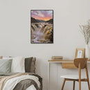 The surging waterfall scenery in the canyon is suitable for posting in the living room bedroom and office landscape posters by CozyNest Decor