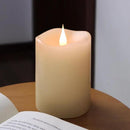 Flameless Candles Battery Operated with Timer, 3D Moving Flame Flickering, Last 600+ Hours Battery Candles, 3" x 4" Ivory Real Wax Electric LED Candle for Wedding Party Decorations by CozyNest Decor