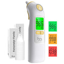 Ear Thermometer, Highly Accurate Ear Thermometer for Kids, Adults and Babies, 30 Memory Recall, 1s Result and 3-Color Fever Alert, with 24 Disposable Probe Covers, Yellow by TinyTreasures Baby Boutique