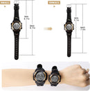 Kids Watch,Boys Watch for 3-15 Year Old Boys,Digital Sport Outdoor Multifunctional Chronograph LED 50 M Waterproof Alarm Calendar Analog Watch for Children with Silicone Band,Kids Gift by TinyTreasures Baby Boutique