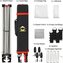 CROWN SHADES 10x10 Pop Up Canopy with 1 Side Wall - Beach Tent with One Push Setup - Outdoor Sun Shade for Events, Parties, Camping - Gazebo with STO-N-Go Cover Bag (White) by GreenHaven Gardens
