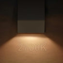 DLA06 6-Pack 2W Low Voltage 2700K/3000K Warm White Integrated LED Outdoor Deck Down Lights Package, 12V LED Step Patio Landscape Lights