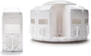 KitchenArt Spice Rack, Select-A-Spice Auto-Measure Rotating Spice Rack, White, 12 Compartments by CozyNest Decor