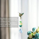 Rhinestones Hummingbird with Crystal Sun Catcher, Glass Window Hanging Ornament,Crystal Prism Suncatcher Outdoor Indoor Home Garden Party Decoration by GreenHaven Gardens