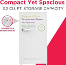 Frigidaire EFR331-WHITE 3.2 Cu ft Eraser Board Mini Compact Dorm Fridge (White) by CozyNest Decor