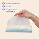 Breastmilk Storage Reusable Freezer Trays with Lid l Baby Food Cube 4pcs Complete Kit l 0.5/1/2 Oz Silicone Tray l Ultra Leak-Proof Breastmilk Kit l Reusable Bags by TinyTreasures Baby Boutique