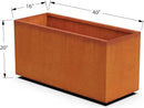 40-Inch Corten Steel Planter Box - Extra Large Rectangular Planter for Outdoor Plants | Modern Heavy Duty Design | Made in USA by GreenHaven Gardens