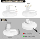 Cordless Spotlight Battery Powered, Plant Spot Light Indoor, Rechargeable Picture Lights with Remote, LED Accent Lighting, Dimmable Uplight for Tree Dartboard Decor Painting Art Photo by CozyNest Decor