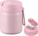17oz Soup Thermo for Hot Food Kids,Insulated Food Jar with Spoon,Thermo Hot Food Lunch Container,Wide Mouth Leakproof Stainless Steel Lunch Box for School-Pink by TinyTreasures Baby Boutique