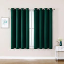 ChrisDowa Grommet Blackout Curtains for Bedroom and Living Room - 2 Panels Set Thermal Insulated Room Darkening Curtains (Forest Green, 52W x 54L) by CozyNest Decor
