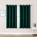 ChrisDowa Grommet Blackout Curtains for Bedroom and Living Room - 2 Panels Set Thermal Insulated Room Darkening Curtains (Forest Green, 52W x 45L) by CozyNest Decor