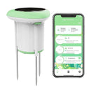 Smart 3-in-1 Soil Moisture/Temperature/Fertility Meter for Outdoor Plant, Soil Test Kit for Garden/Farming/Lawn, GreenVation Digital Soil Sensor with Tuya/Smart Life APP Push Notification by GreenHaven Gardens