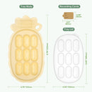 Haakaa Silicone Nibble Freezer Tray -Breastmilk Teething Popsicle Mold - Baby Fruit Food Feeder Teether Tray - Baby Food Maker - Ice Cube Tray - 4 Months+ Babies - BPA Free -Banana by TinyTreasures Baby Boutique