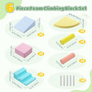 Lischwert Foam Climbing Blocks for Toddlers 1-3, 6pcs Soft Play Set with Crawling Exploration Toys, Indoor Outdoor Infant Safe Blocks for Baby Gym Toddler Playground by TinyTreasures Baby Boutique