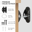 Utook Furniture Anchors for Baby Proofing, Anti Tip Furniture Anchor Securing 420lbs Tension Earthquake Resistant Metal Furniture Wall Anchor Prevent Baby Pet from Falling Furniture（16Pack，Black） by TinyTreasures Baby Boutique