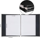 Inspirational Leather Photo Album,Magnetic Self-Stick Page Photo Album,Family Album,Hand Made DIY Albums Holds 3x5, 4x6, 5x7, 6x8 Photos (black-always remember) by TinyTreasures Baby Boutique