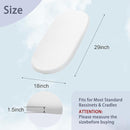 Lisara Baby Bassinet Mattress, 29" x 18" Dual Sided Gel Memory Foam Mattress with Waterproof, Removable and Breathable Ice Silk Cover, Fit for 4moms MamaRoo Sleep Bassinet by TinyTreasures Baby Boutique