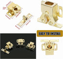Alise Cabinet Door Latch,Cupboard Closet Doors Catch Closer Double Ball Roller Latches,Cold Rolled Steel Gold Finish CA1000G-12P(Pack of 12) by TinyTreasures Baby Boutique