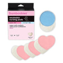 Bamboobies Nursing Pads, Ultra-Soft Velour, Reusable, Washable & Leak-Proof, 6 Ultra-Thin and 2 Overnight Pads for Breastfeeding by TinyTreasures Baby Boutique