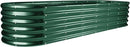 Land Guard 8×2×1.5ft Galvanized Raised Garden Bed Kit, Raised Garden Boxes Outdoor, Oval Metal Raised Garden Beds for Vegetables, Forest Green by GreenHaven Gardens