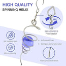 Gazing Ball Spiral Tail Wind Spinner,Decorative Wind Spinner 11inch Tail and 2 inch Glass Orb.Indoor Outdoor Wind Spinner Tail Sun Catcher Garden Decoration-13 inch Height(Purple) by GreenHaven Gardens