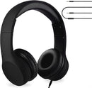 LilGadgets Connect+ Wired Kids Headphones for School with Mic, Volume Limited & Noise Reduction, On-Ear Headset with Cord, SharePort Technology for Multiple Kids & SoftTouch Padding, Black by TinyTreasures Baby Boutique