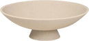 Decorative fruit bowl for Home Decor Large Modern Handicraft Key Bowl for Entryway Table Stylish Centerpiece Purse Bowl Pedestal bowl for Kitchen Counter Coffee Table(Artificial Stone Beige) by CozyNest Decor