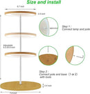 Plant Grow Light for Indoor Plant,Bamboo Mini LED Grow Light Garden,Height Adjustable,Automatic Timer with 8/12/16 Hours by GreenHaven Gardens