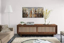 Framed Wall Art Large Cityscape New York Wall Decor Canvas Prints Abstract Brown City Theme Paintings Modern Canvas Wall Art for Living Room Bedroom Big Size 24x48 Framed by CozyNest Decor