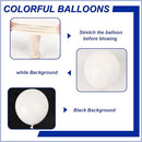 140pcs White Round Balloons Different Sizes 18 12 10 5 Inch Latex Balloons for Arch Decoration Party Balloon Kit for Graduation Birthday Party Wedding Balloon Baby Shower Decoration by TinyTreasures Baby Boutique