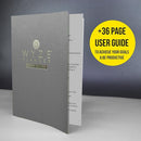 Undated Daily Planner – 1-Year B5 Productivity Organizer with Two-Page Weekly Spread, Goal Setting, Habit Tracker, Weekly & Monthly Pages – Hardcover Time Management Notebook (Gray) by TinyTreasures Baby Boutique