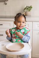 Tiny Twinkle Mess-Proof Baby Bib - Waterproof Bib for Baby Girl or Boy- Machine Washable - Adjustable Closure - PVC, BPA, & Phthalate Free - Great for Travel - Baby Food Bibs (3 Pack,Christmas) by TinyTreasures Baby Boutique