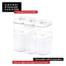DWËLLZA KITCHEN Airtight Food Storage Containers with Lids - 5 Piece Set - Kitchen Accessories - Pantry Organization and Storage Containers for Food - Clear BPA-Free - Keeps Food Fresh & Dry by CozyNest Decor