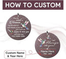 Sympathy Wind Chimes, 36inch Personalized Hummingbird Wind Chime, Memorial Gifts for Loss of Loved One, Wind Chimes in Loving Memory of Dad/Mom, Condolences Gifts for Funeral by CozyNest Decor