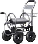 Giraffe Tools Hose Reel Cart, Hose Cart with Wheels Heavy Duty, Industrial Hose Reels for Outside, 250-Feet of 5/8" Hose Capacity, Hose Guide Pre-Installed by GreenHaven Gardens