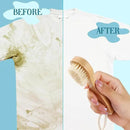 3 Pcs Wood Laundry Stain Brush Stain Remover Brushes with Boar Bristle Small Stain Brush for Clothes for Scrubbing Stains from Furniture Fabric Leather(3 Pcs A) by CozyNest Decor