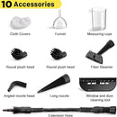 Handheld Steam Cleaner, Steamer for Cleaning, Multipurpose Portable Steam Cleaners for Home Use with Safety Lock and 10 Accessory Kit to Remove Grime, Grease, and More, Save Time and Effort by TinyTreasures Baby Boutique